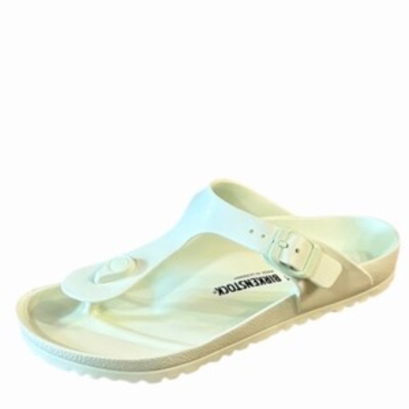 Birkenstock Gizeh Essentials EVA Womens Green Thong Sandals Size 9 Adjustable - Picture 7 of 9